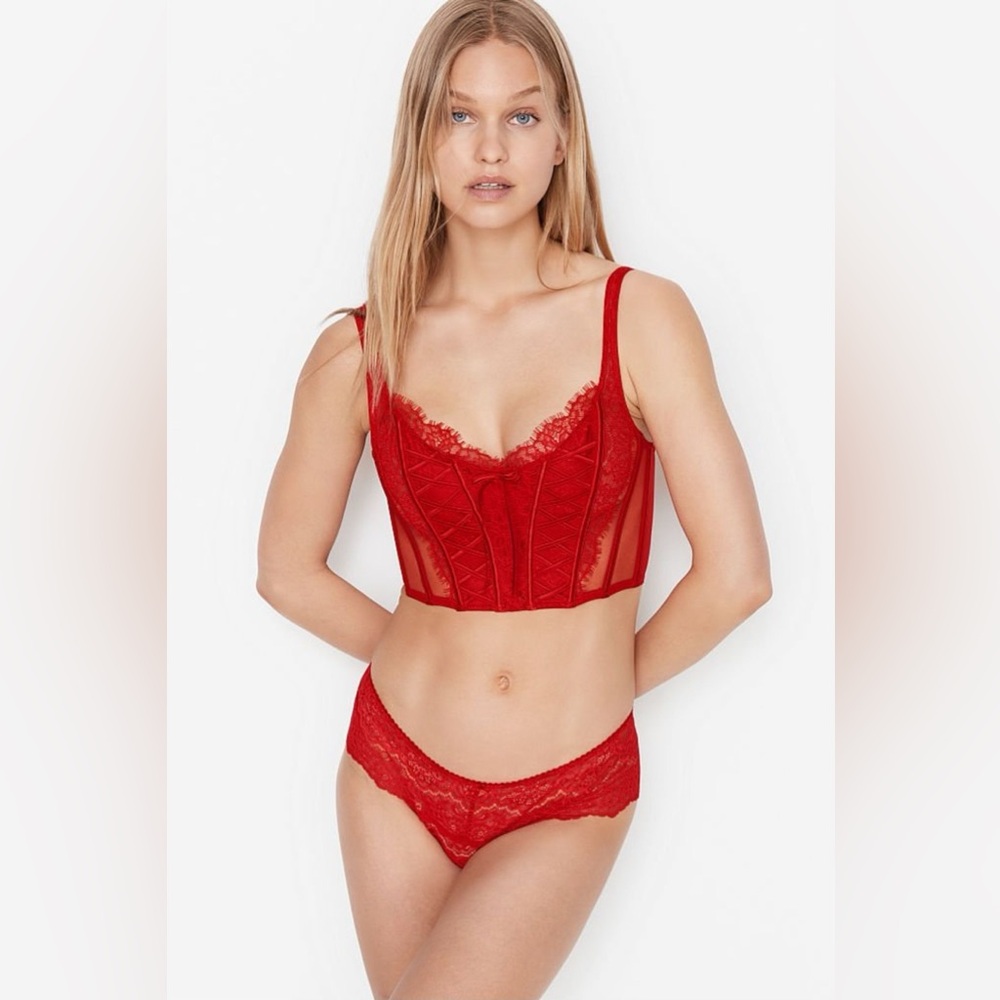 VICTORIA’S SECRET | Lace Unlined Corset Bra Top
